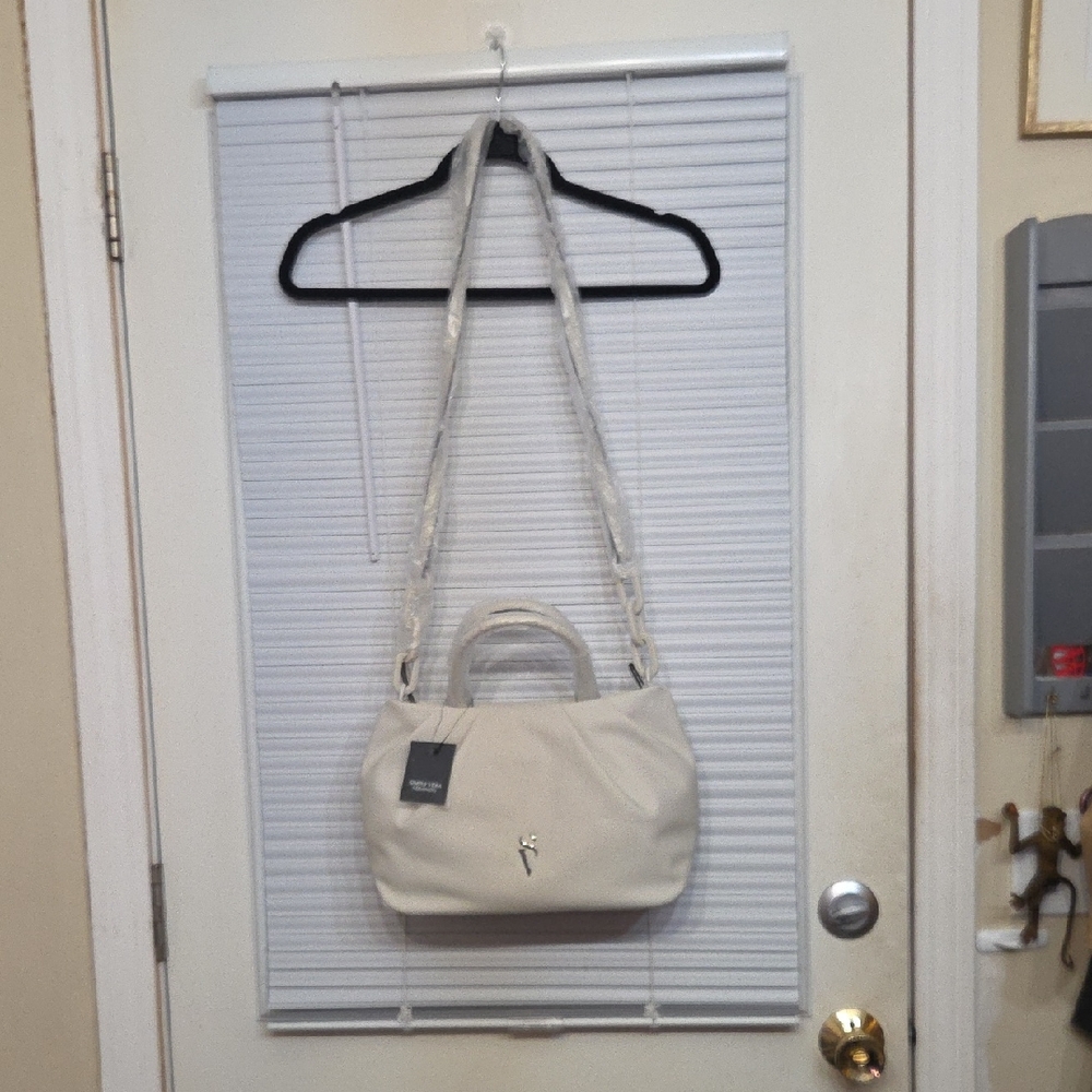Simply Vera Vera Wang Cream Satchel/Crossbody Bag